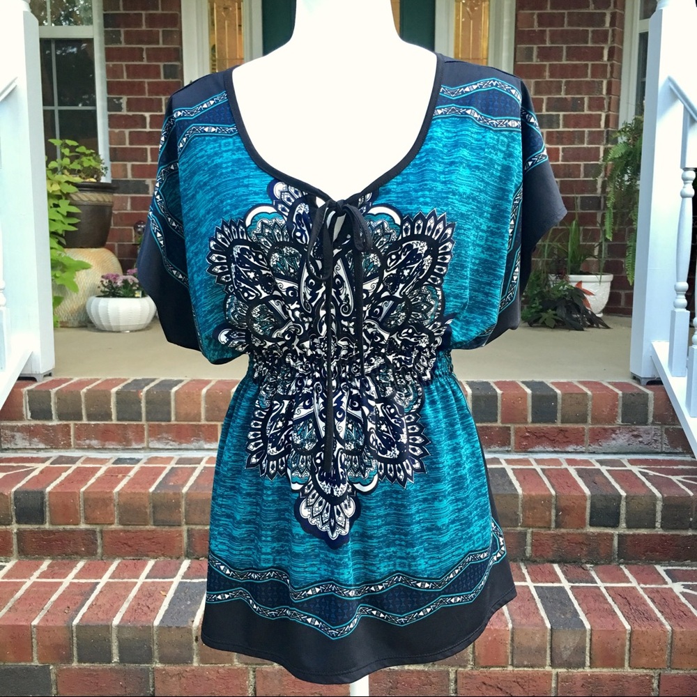 Claudia Richard Elastic Waist Blouse